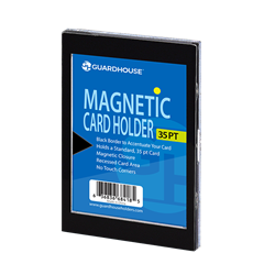 1 Card Magnetic Card Holder - Black Borders